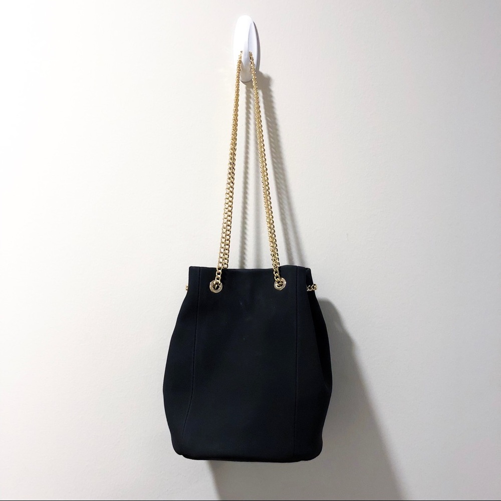 MOVING SALE! Express Chain Handle Black Bucket Bag
